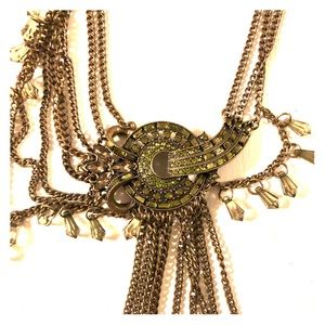 Plunder Vintage Style Green Necklace